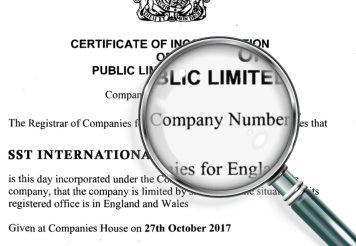 Company Registration Number у Великобританії